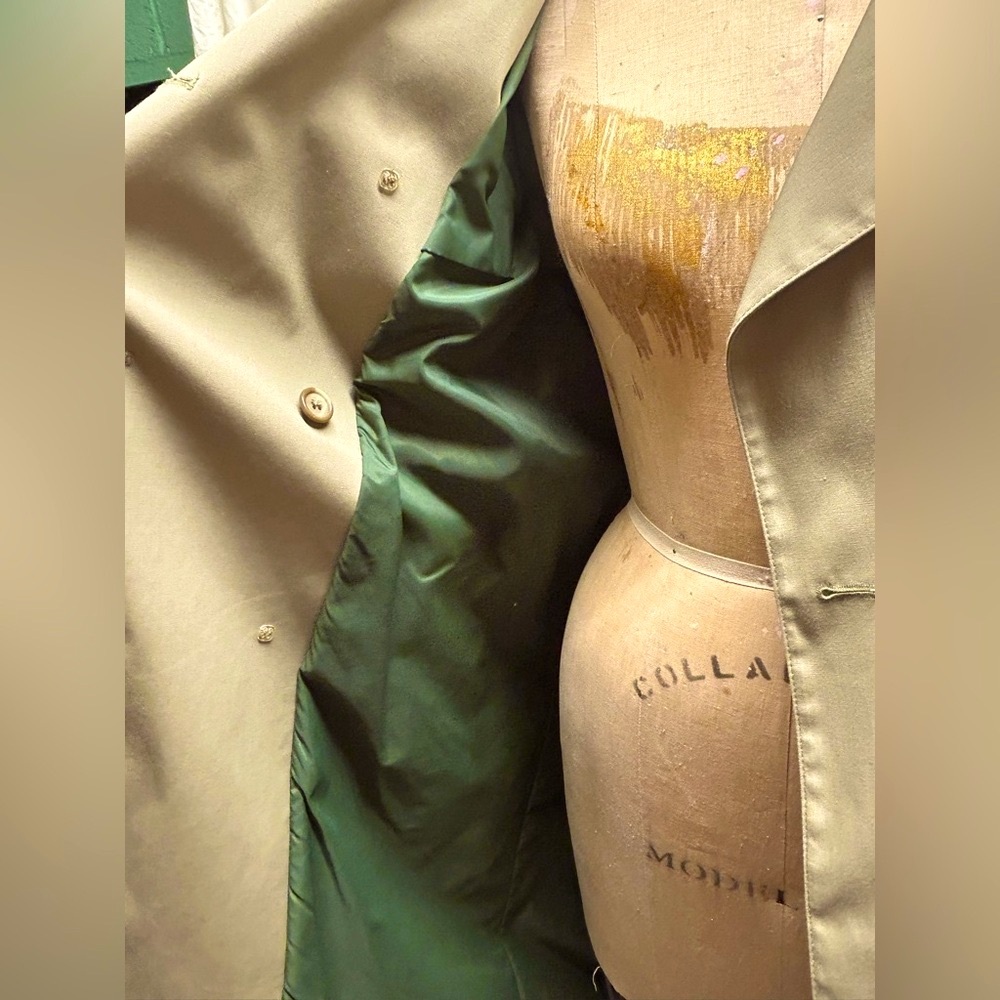London Fog Tan Trench Coat - Picture 7 of 15